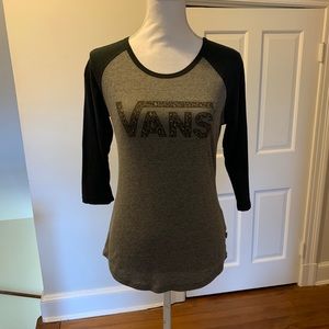Vans Logo Raglan/Baseball Tee